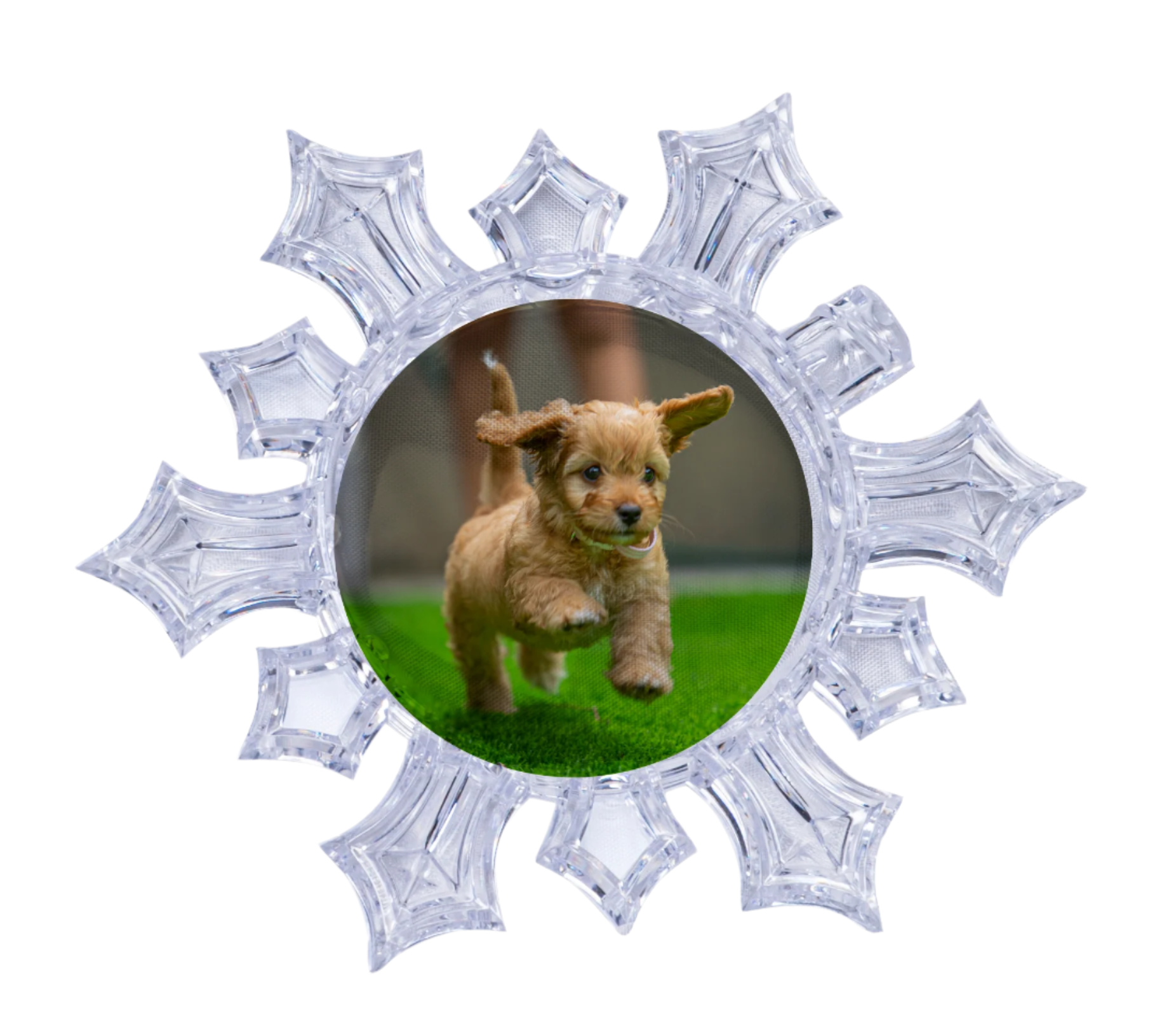 Christmas Hanging Snowflake Ornament Round