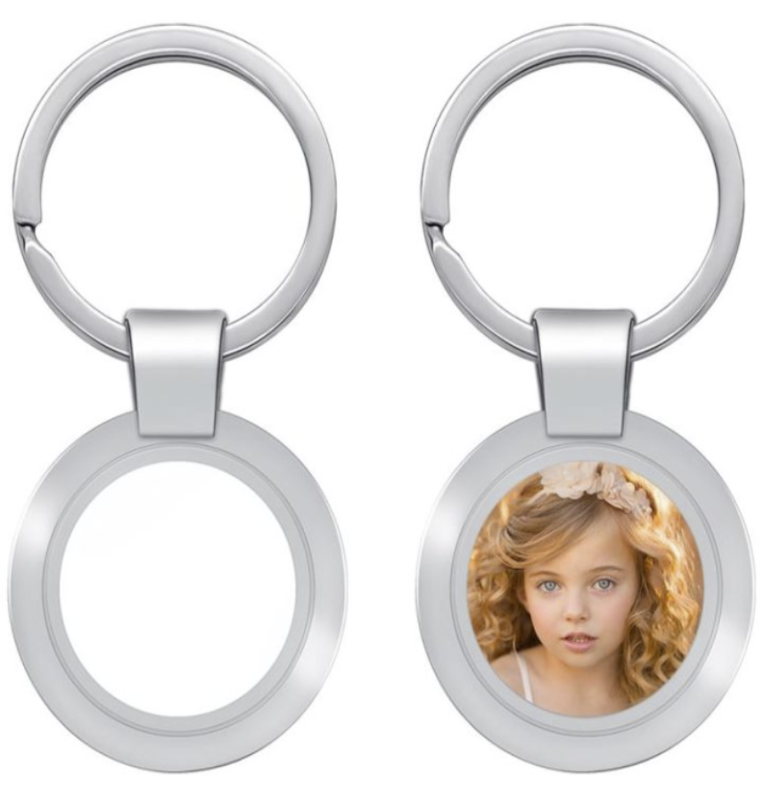 Round Metal Keyring