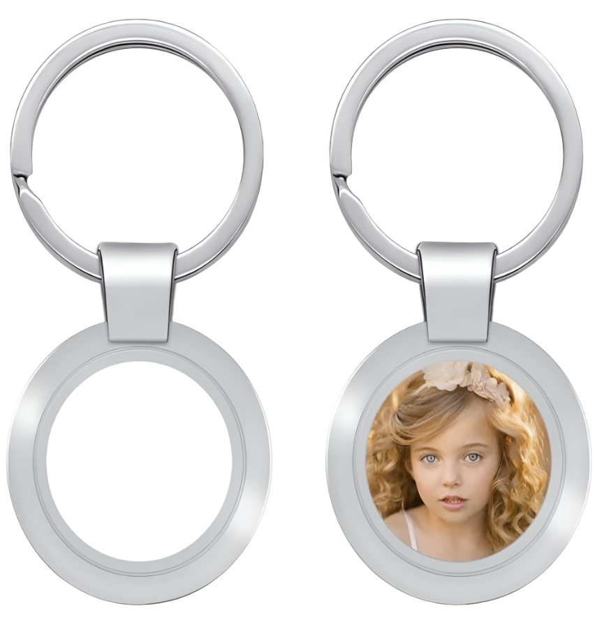 Round Metal Keyring