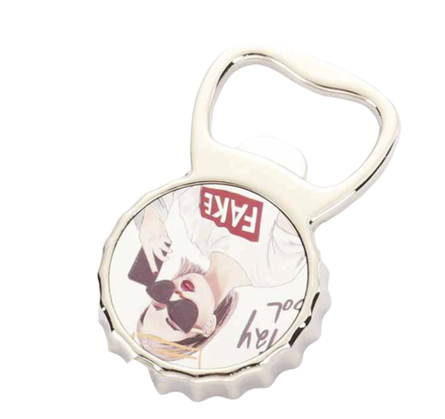 Bottle Opener Magnet Round