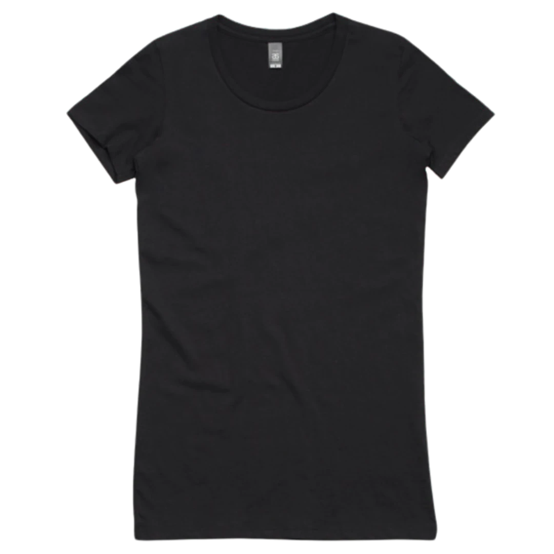 Ladies Black Fitted T-Shirts 100% Cotton